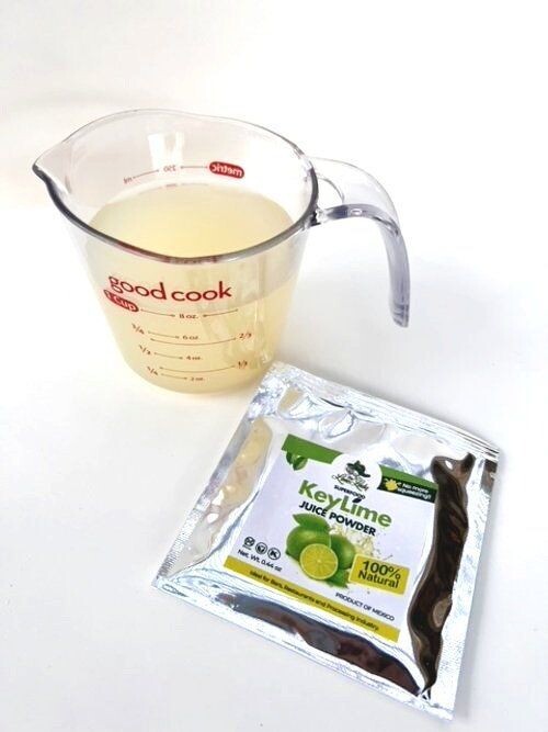 0.44 oz x 6 -Dehydrated Key Lime Juice Powder The Lime Lady
